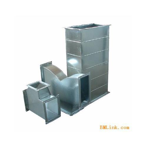 通风管道:地下室消防排烟采用角铁法兰,镀锌铁